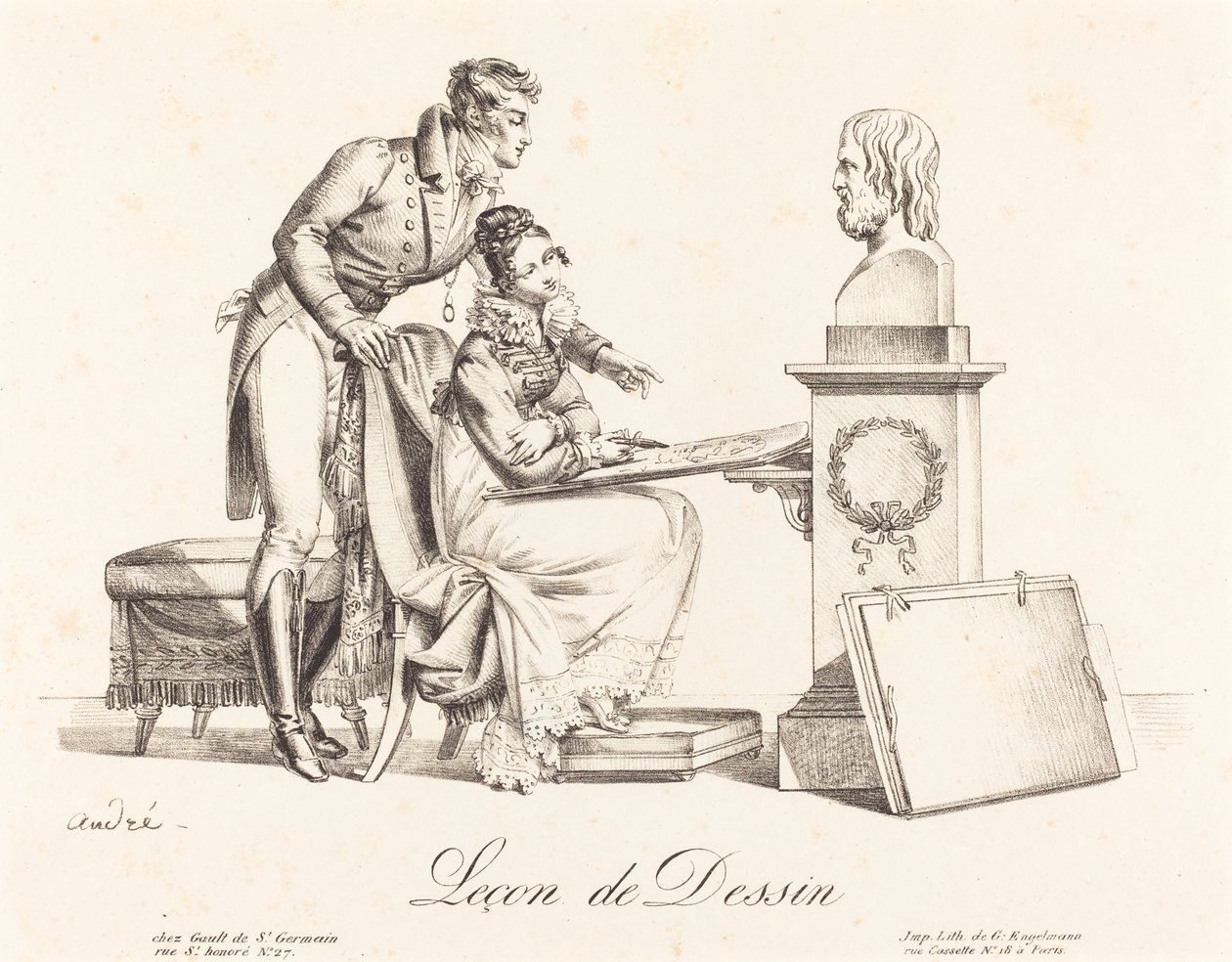 Lekce kreslení od Johann Anton André