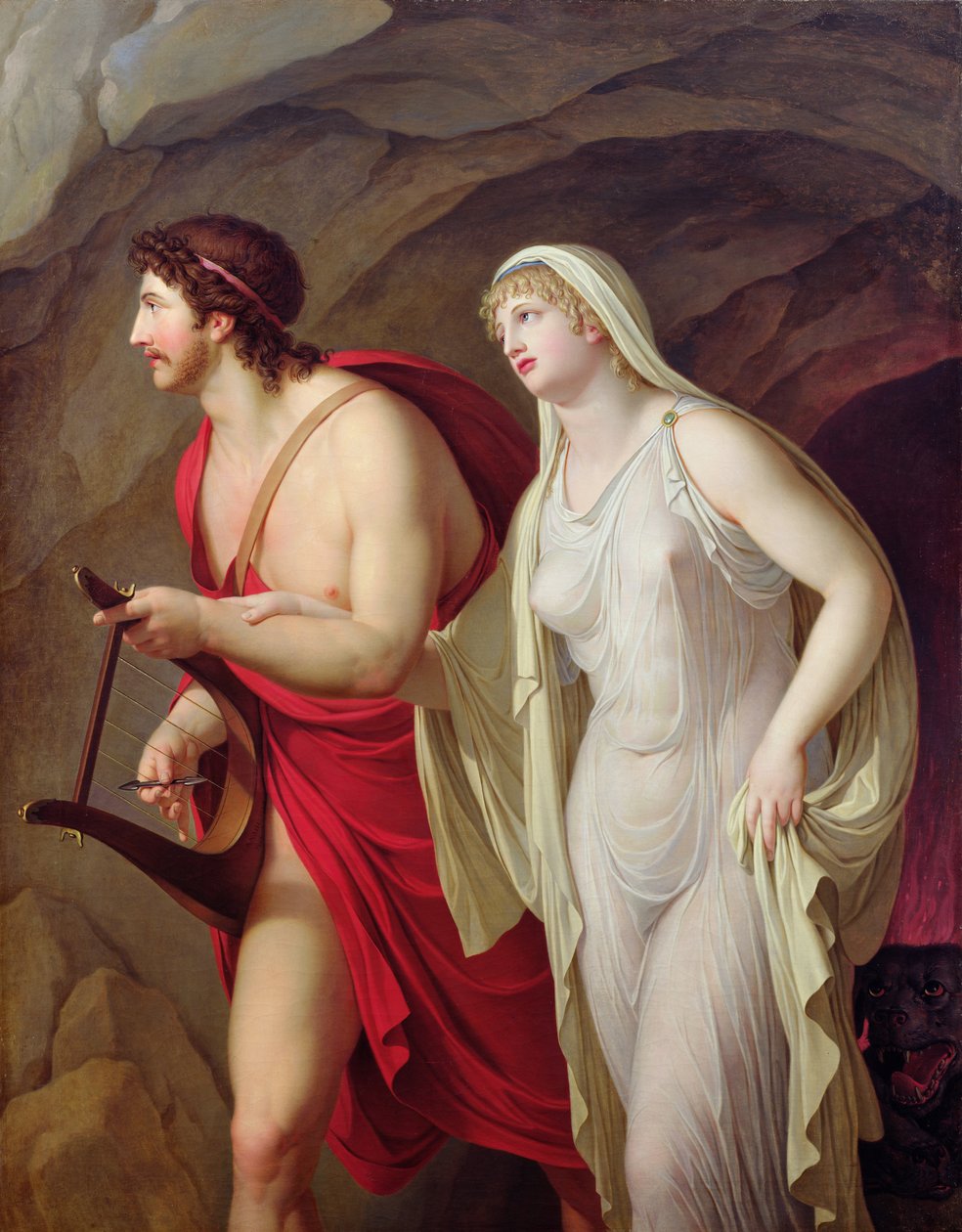 Orfeus a Eurydika, 1807 od Johann August Nahl the Younger