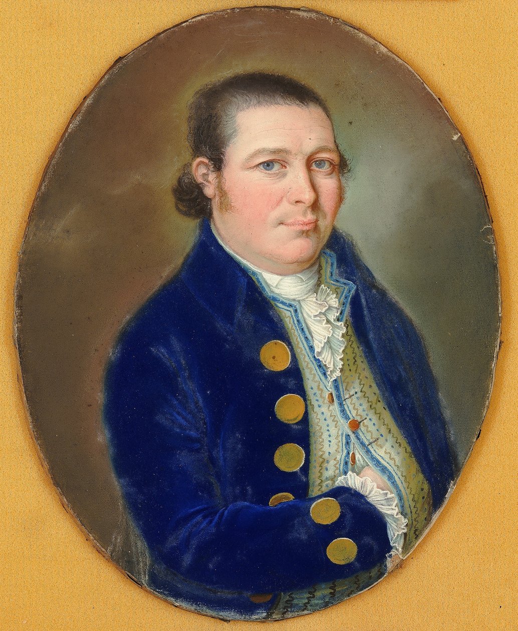 Portrét kapitána Roberta Kermita od Johann Baptist Hirschmann