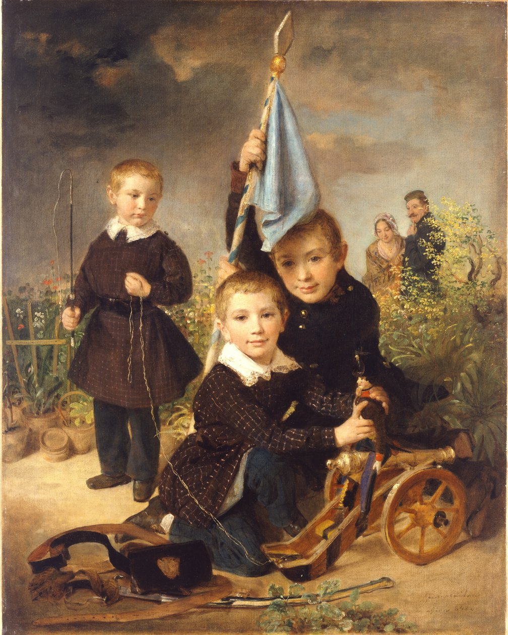 Dětské hry na vojáky od Johann Baptist Reiter