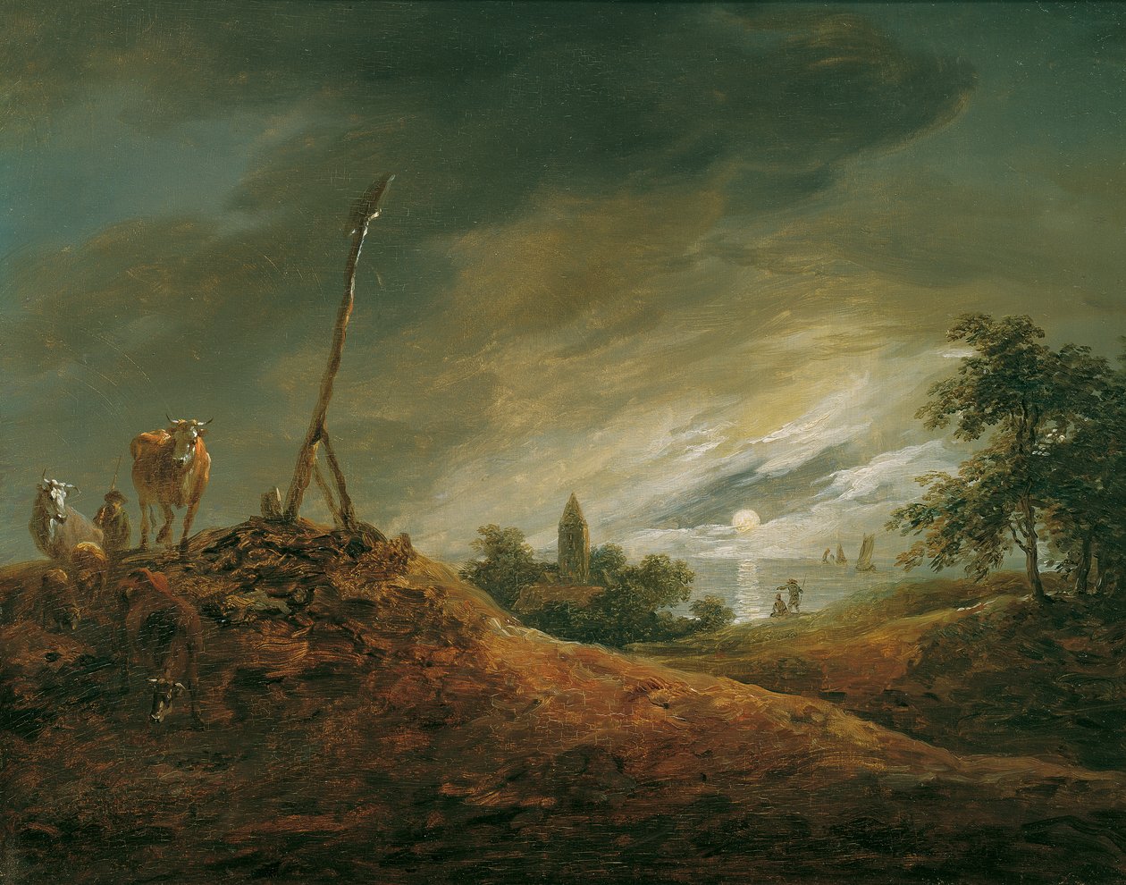 večerní krajina od Johann Christian Brand