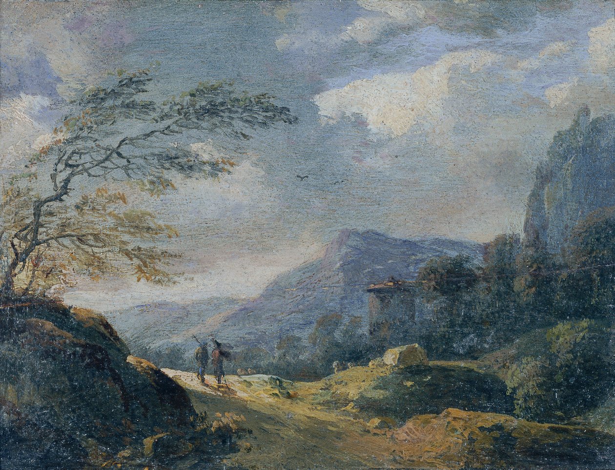 Malá horská krajina od Johann Christian Brand