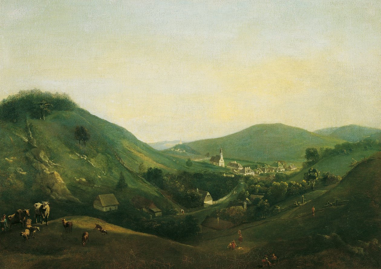 Krajina poblíž Kalksburgu od Johann Christian Brand
