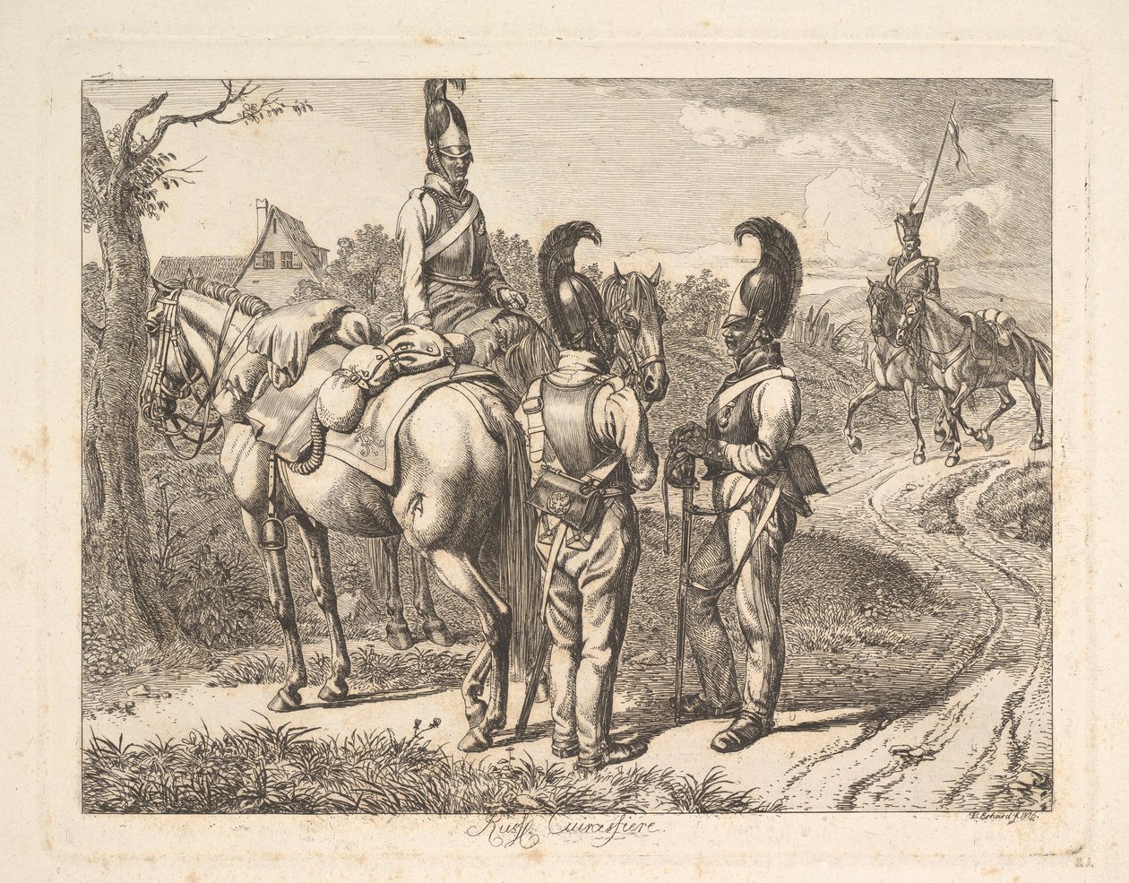 Ruští kyrysníci, 1816. od Johann Christian Erhard
