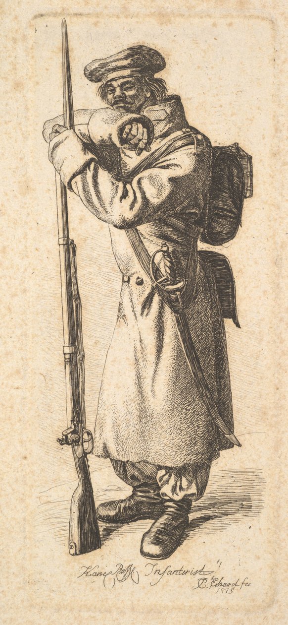 Ruský pěšák, 1815. od Johann Christian Erhard