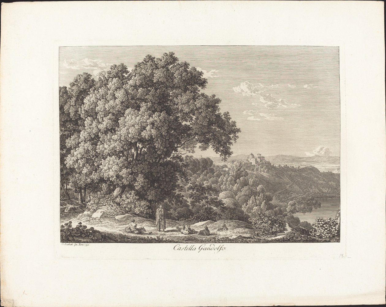 Castella Gandolfo od Johann Christian Reinhart