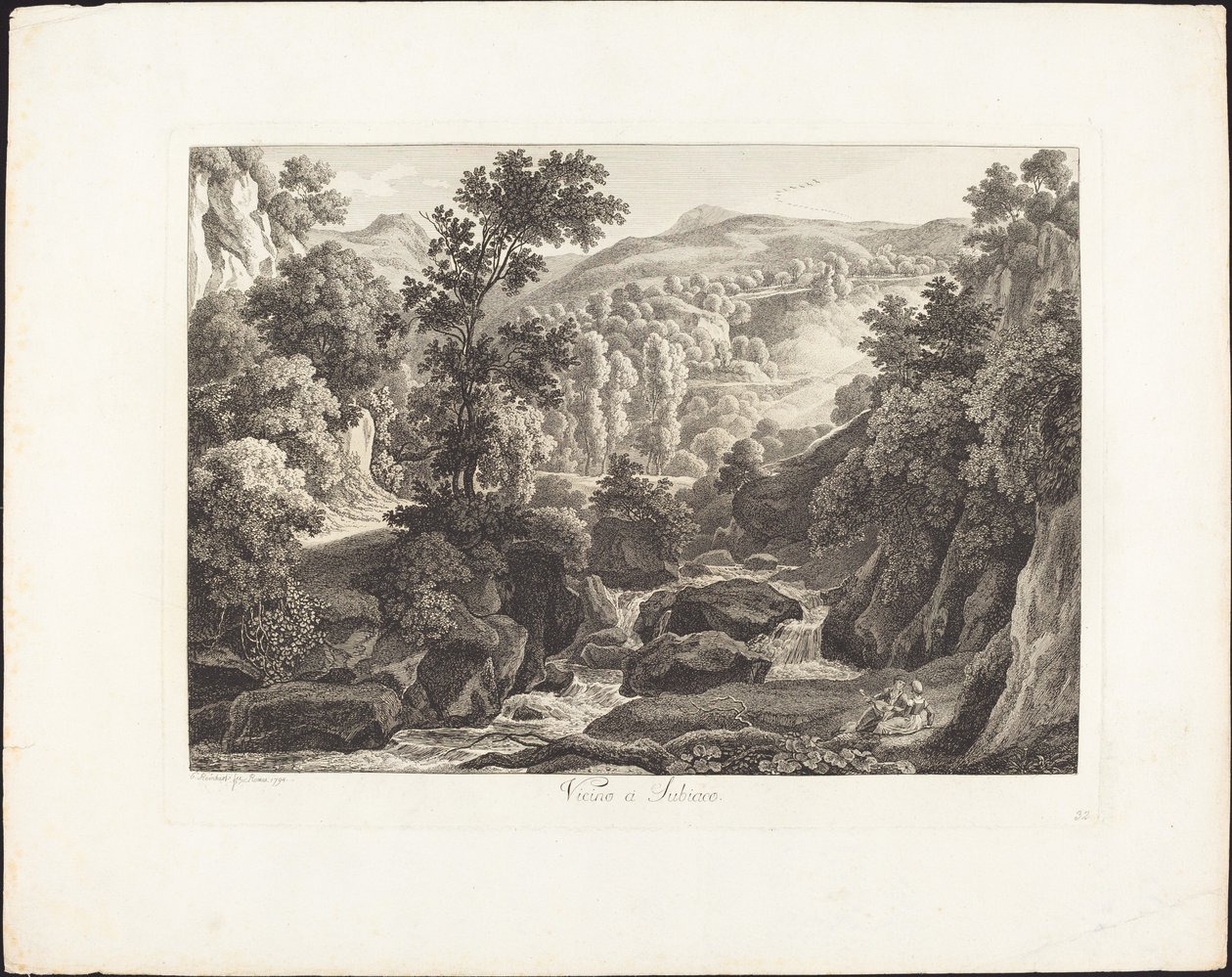 Nedaleko Subiaco od Johann Christian Reinhart