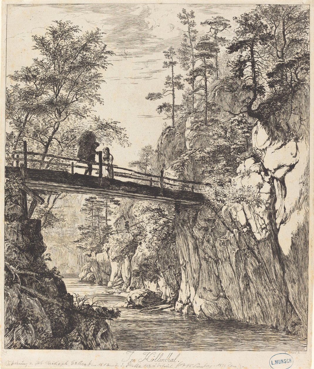 Im Höllenthal (v údolí Höllen) od Johann Christoph Erhard