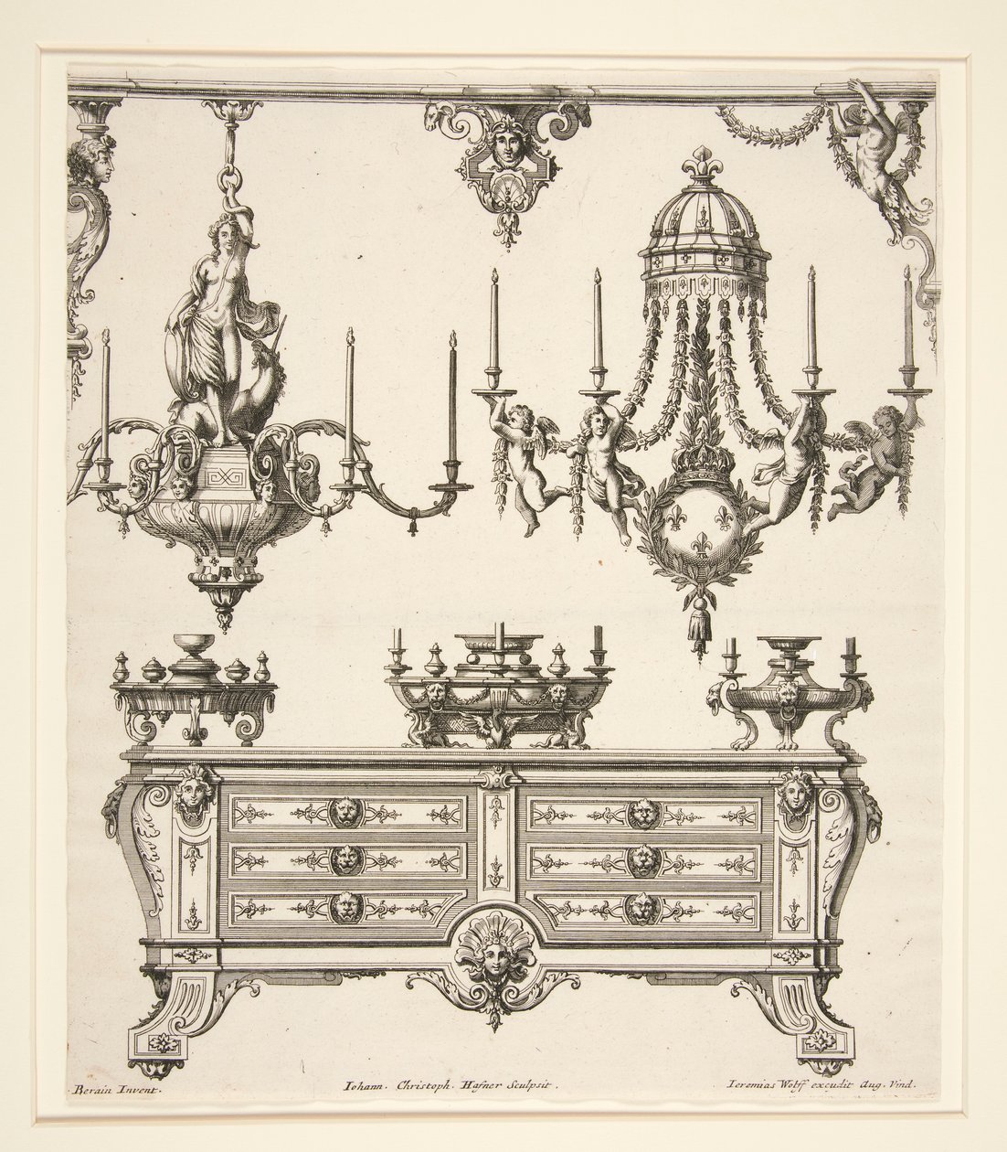 List od Commodes et Lustres od Johann Christoph Hafner