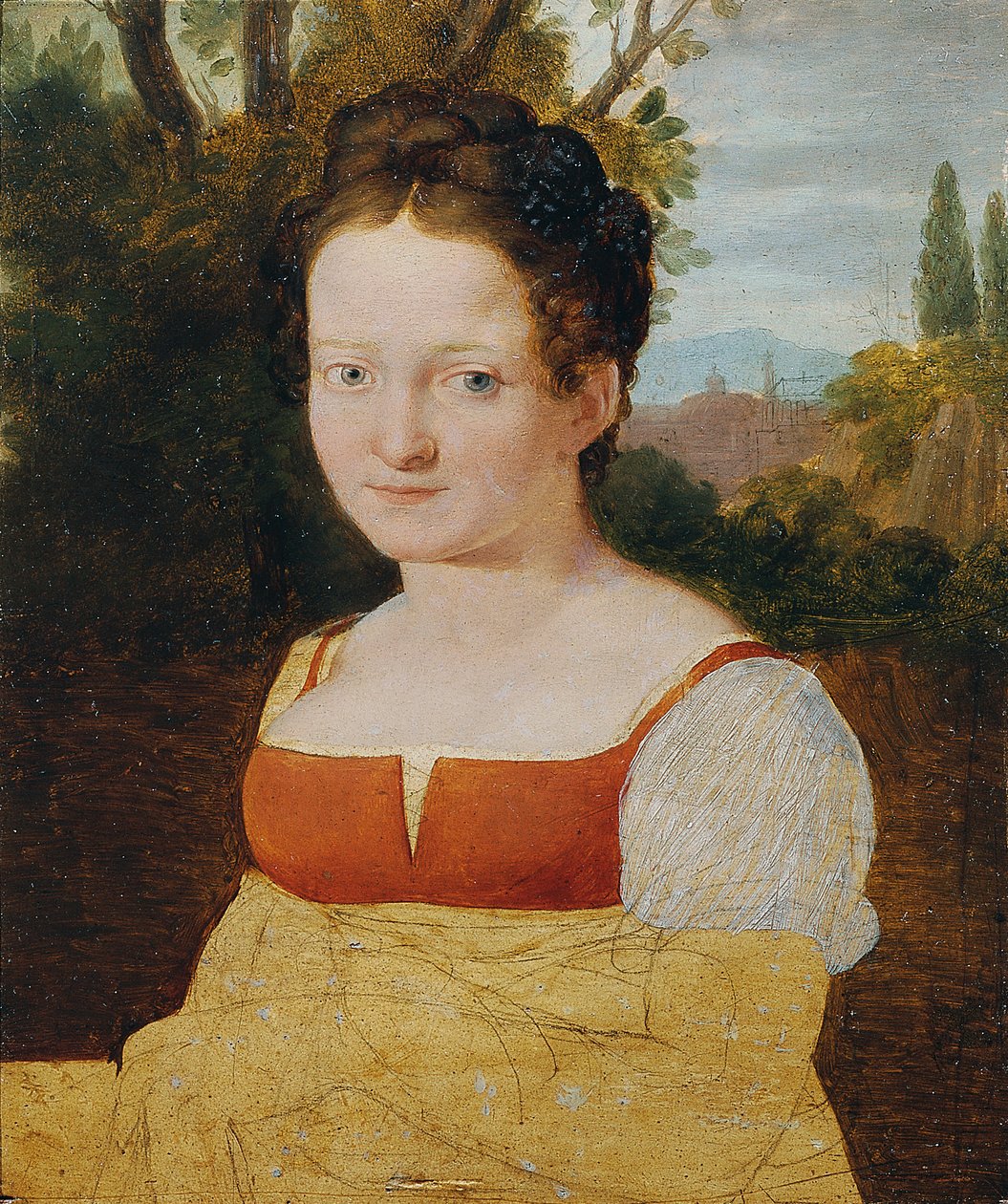 portrét dívky od Johann Evangelist Scheffer von Leonhardshoff