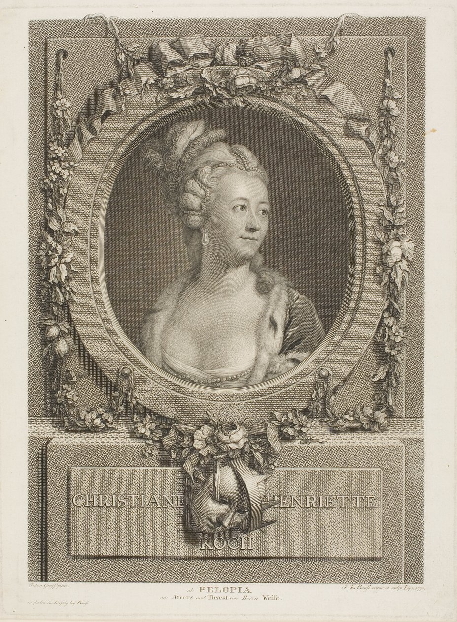 Christiane Henrietta Kochová od Johann Friedrich Bause