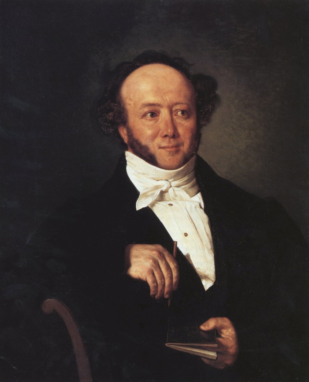 Portrét Alberta Bitziuse (1797-1854). od Johann Friedrich Dietler