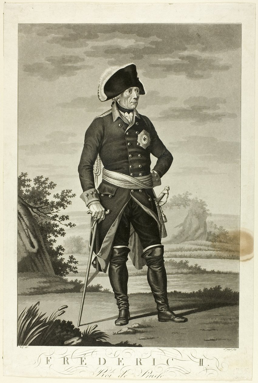 Fridrich II., Roi z Pruska od Johann Friedrich Jügel