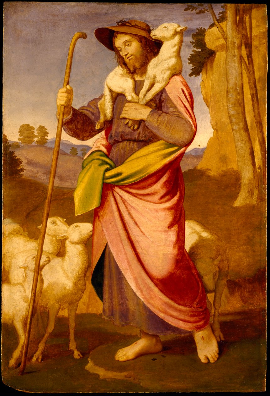 Dobrý pastýř, počátek 60. let 19. století. od Johann Friedrich Overbeck