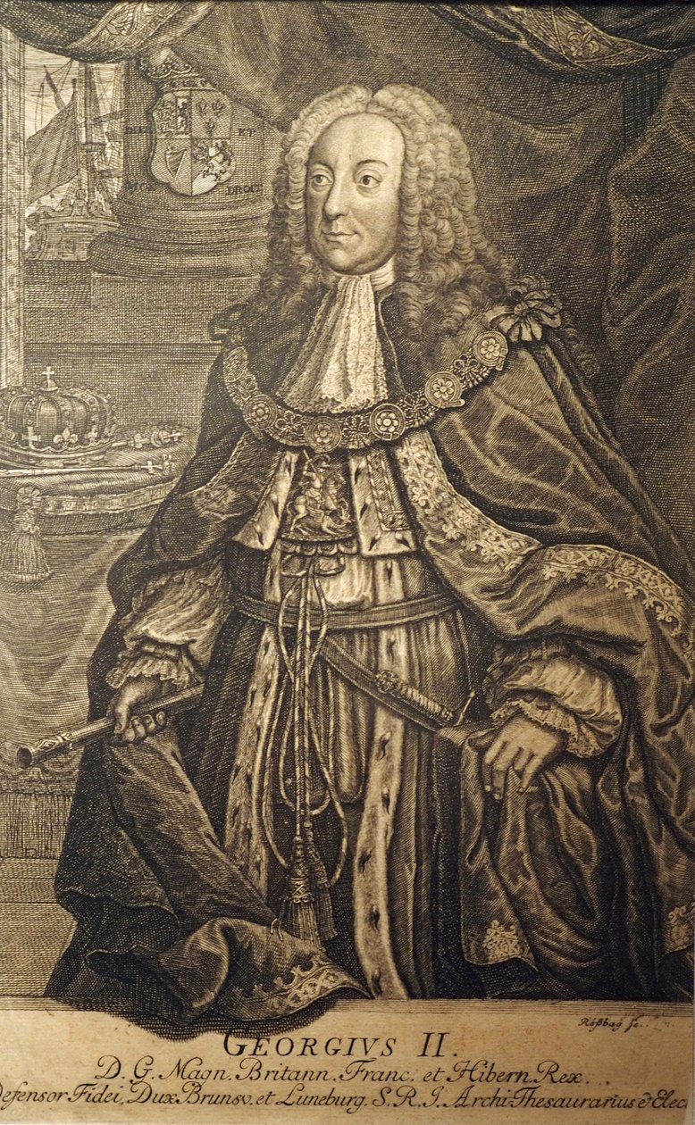 Jiří II (Velká Británie) Rosbach@Residenzmuseum Celle20160708 od Johann Friedrich Rosbach