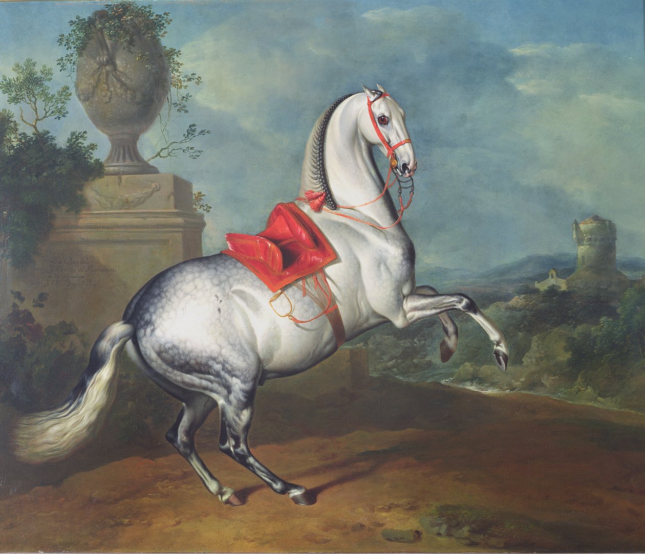 Skvrnitý šedý cval od Johann Georg Hamilton