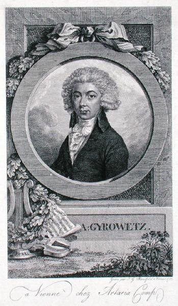 Adalbert Gyrowetz (1763-1850) 1793 (rytina) od Johann Georg Mansfeld