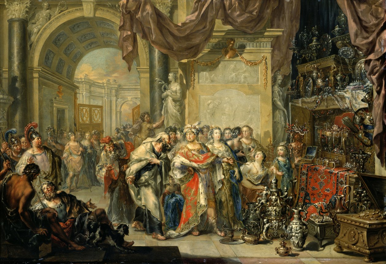 Kroisos a Solón od Johann Georg Platzer