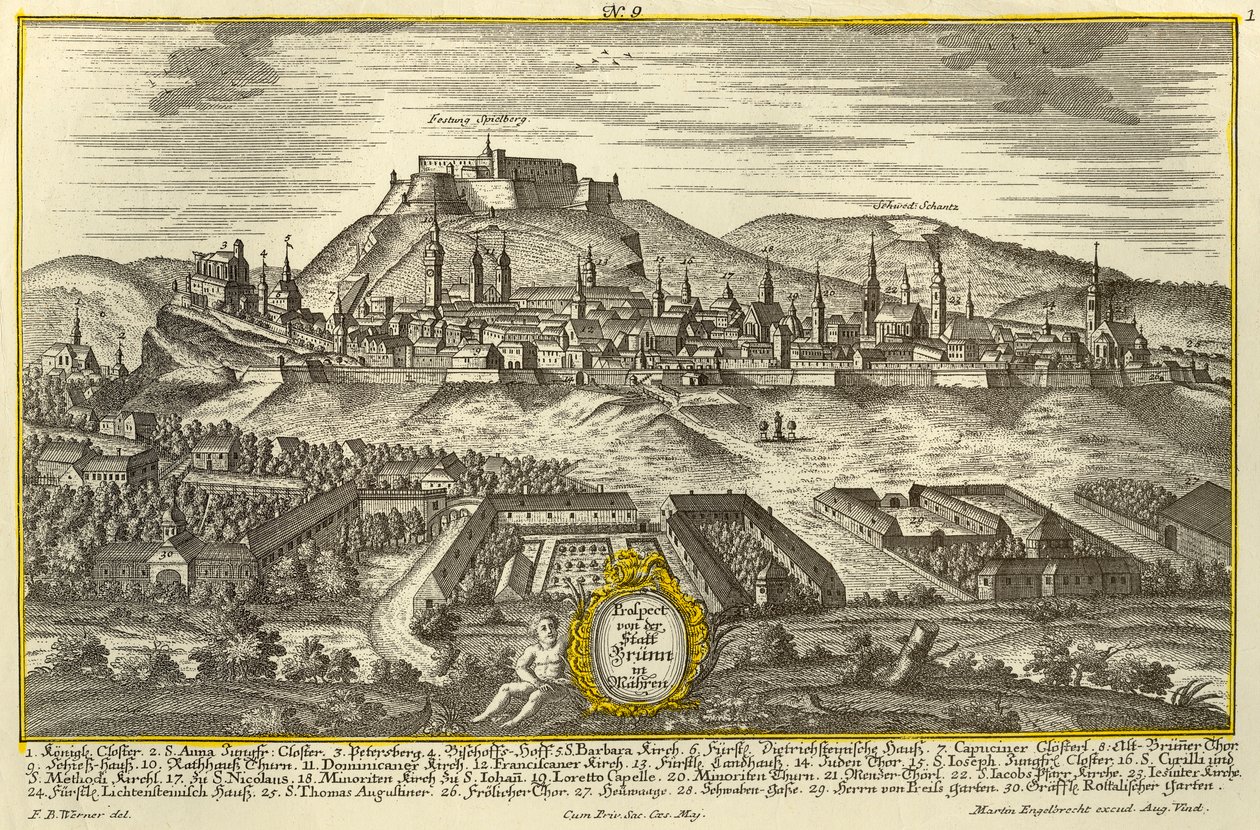 Brno, c1740. od Johann Georg Ringlin