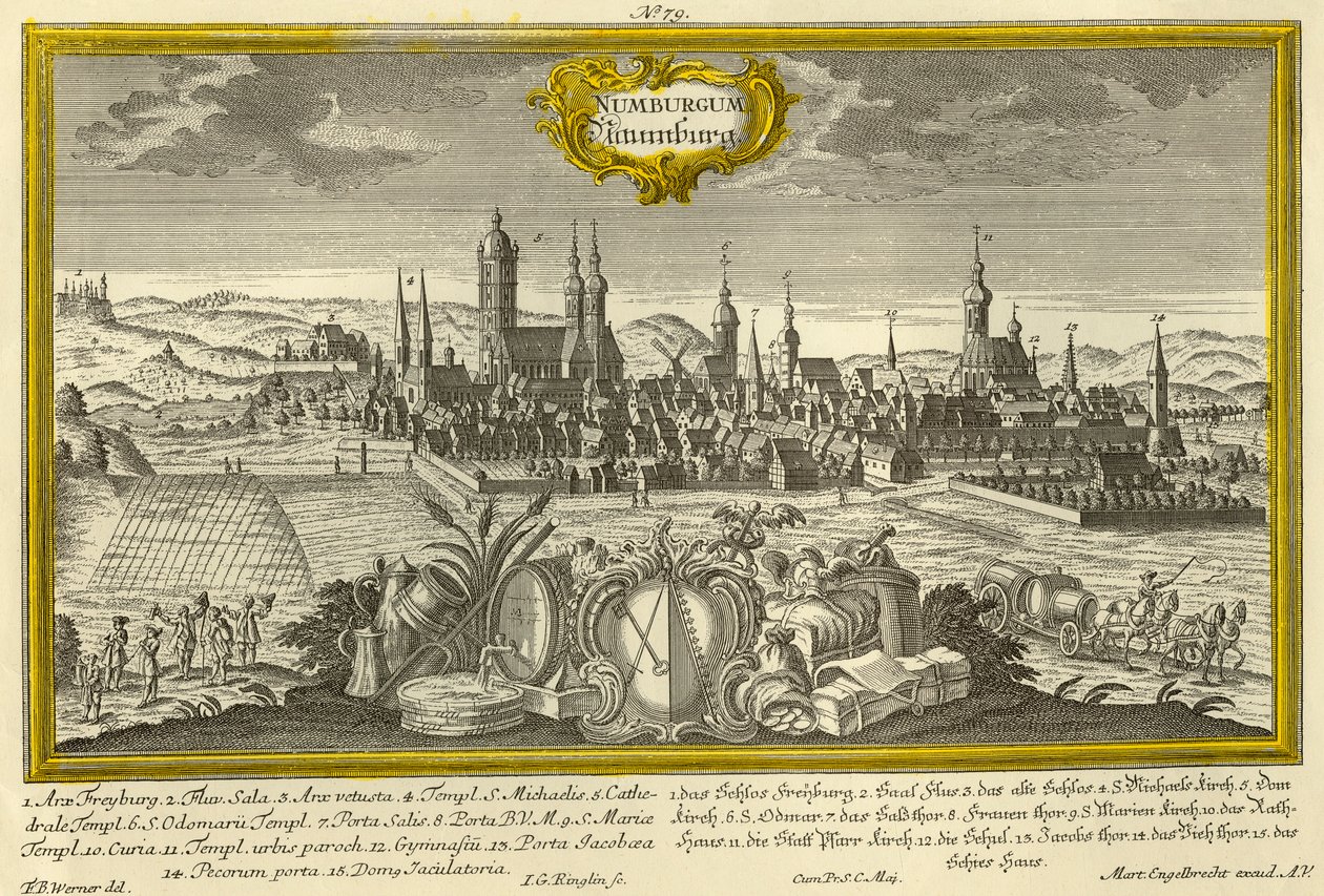 Norimberk, c1740. od Johann Georg Ringlin