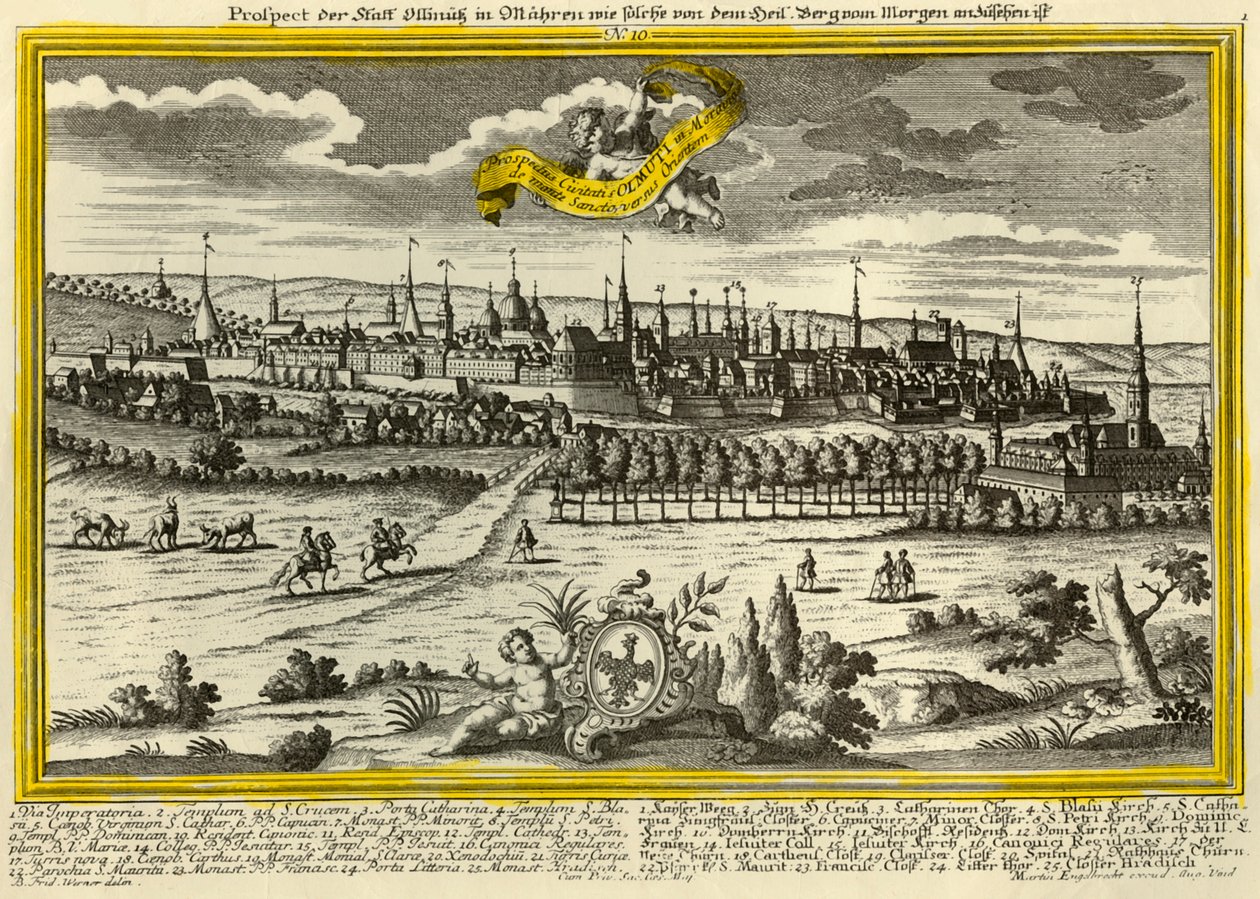 Olomouc, c1740. od Johann Georg Ringlin