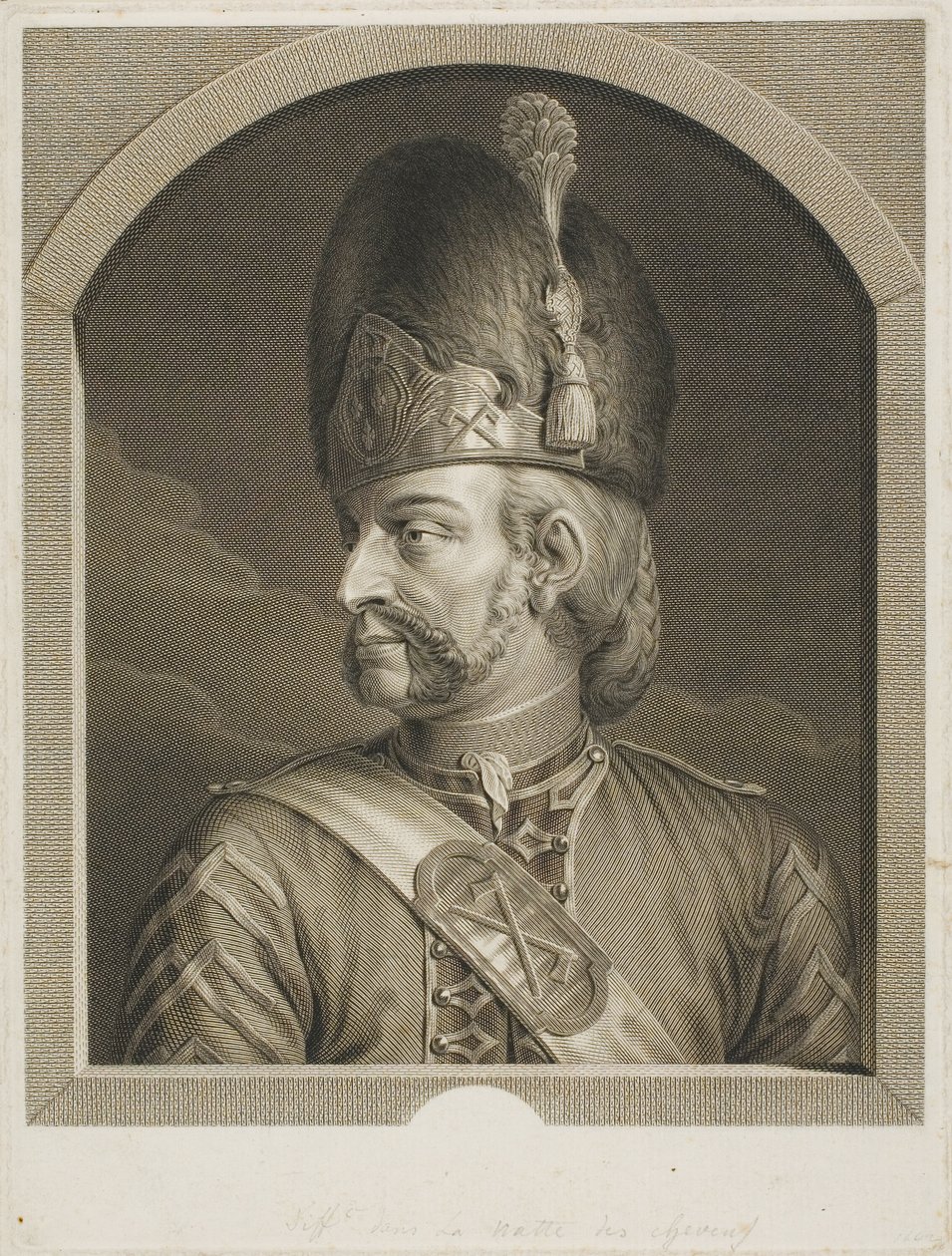 Sapér švýcarské gardy od Johann Georg Wille