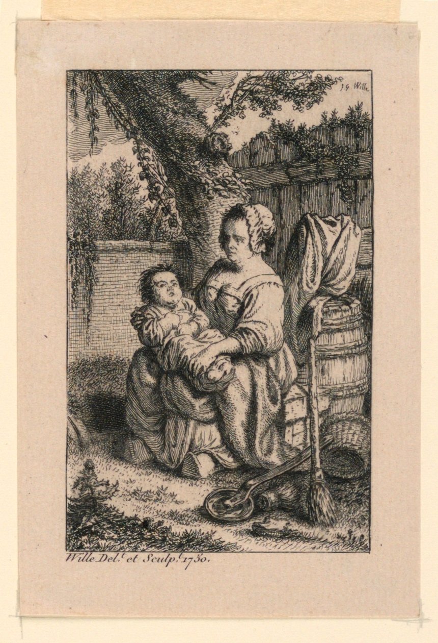 Zdravotní sestra od Johann Georg Wille