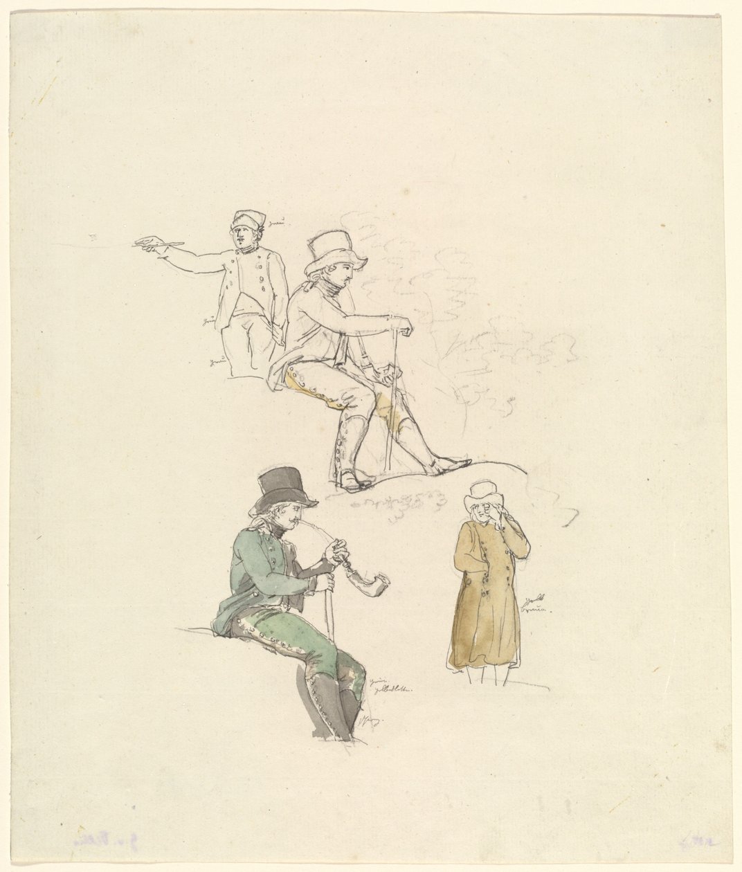 Figurové studie od Johann Georg von Dillis