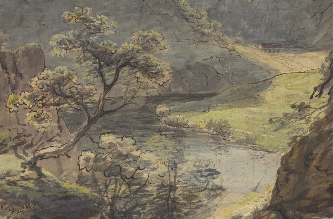 Říční krajina od Johann Georg von Dillis