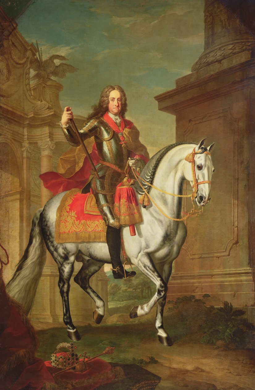 císař Karel VI. (viz také 67400), od Johann Gottfried Auerbach