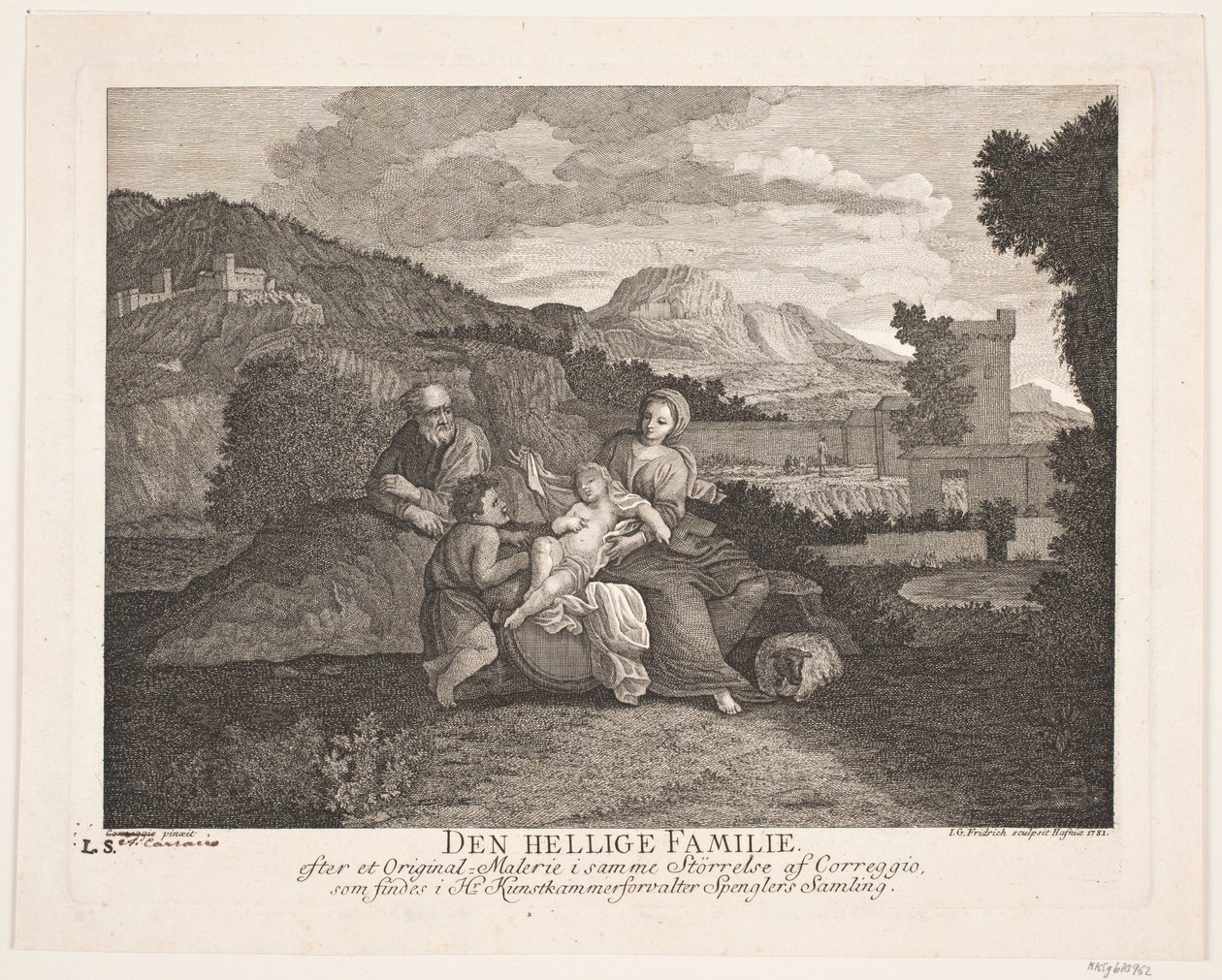 Svatá rodina od Johann Gottlieb Friedrich