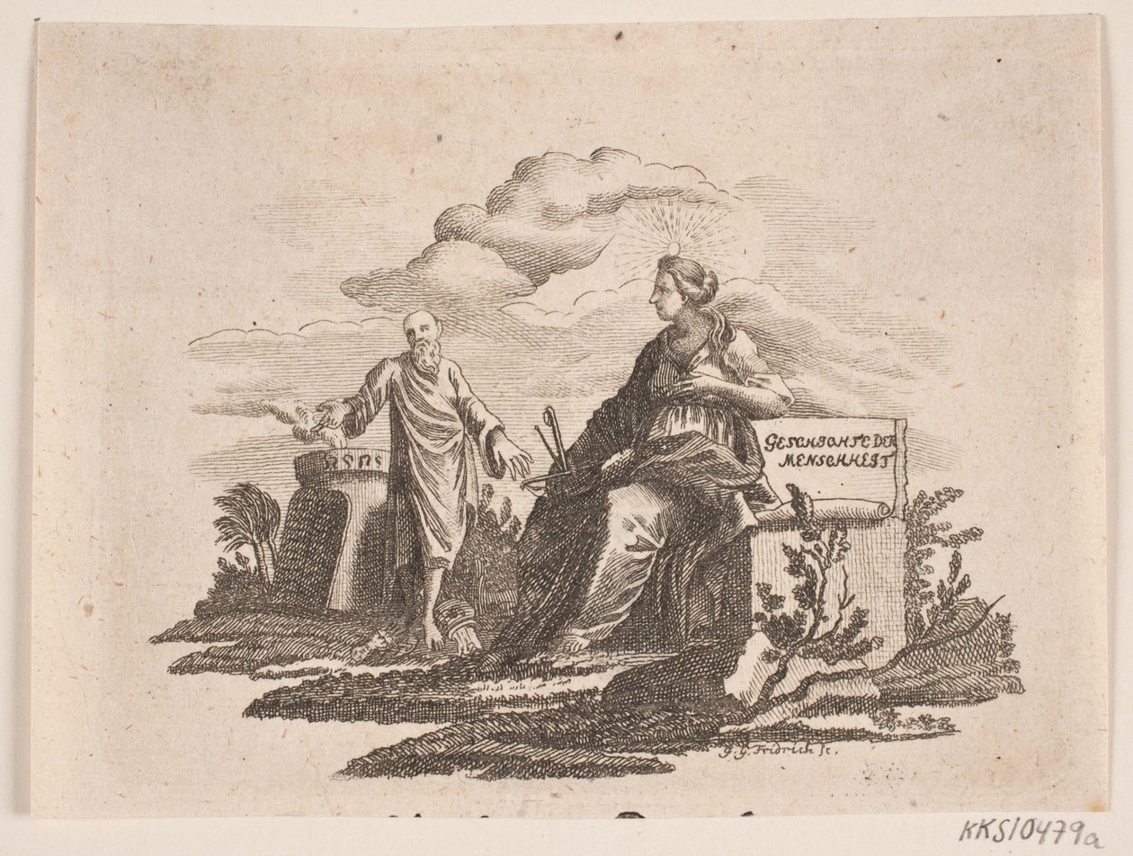Viněta pro H. Niemeyera "Biblické charakteristiky" od Johann Gottlieb Friedrich