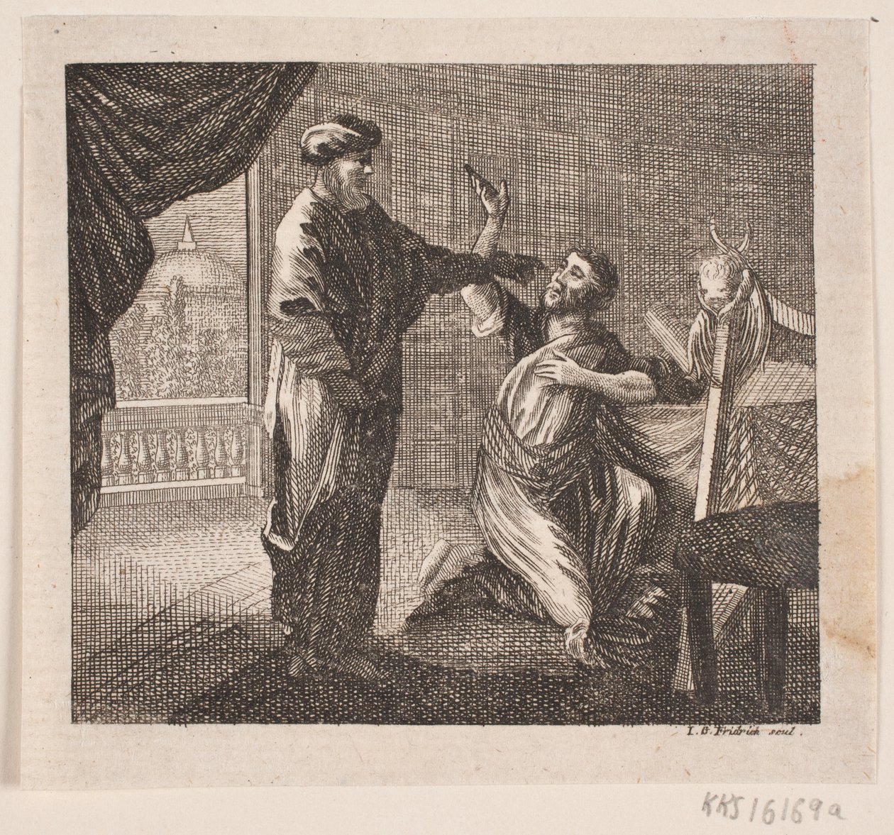 Viněta pro H. Niemeyera "Biblické charakteristiky" od Johann Gottlieb Friedrich