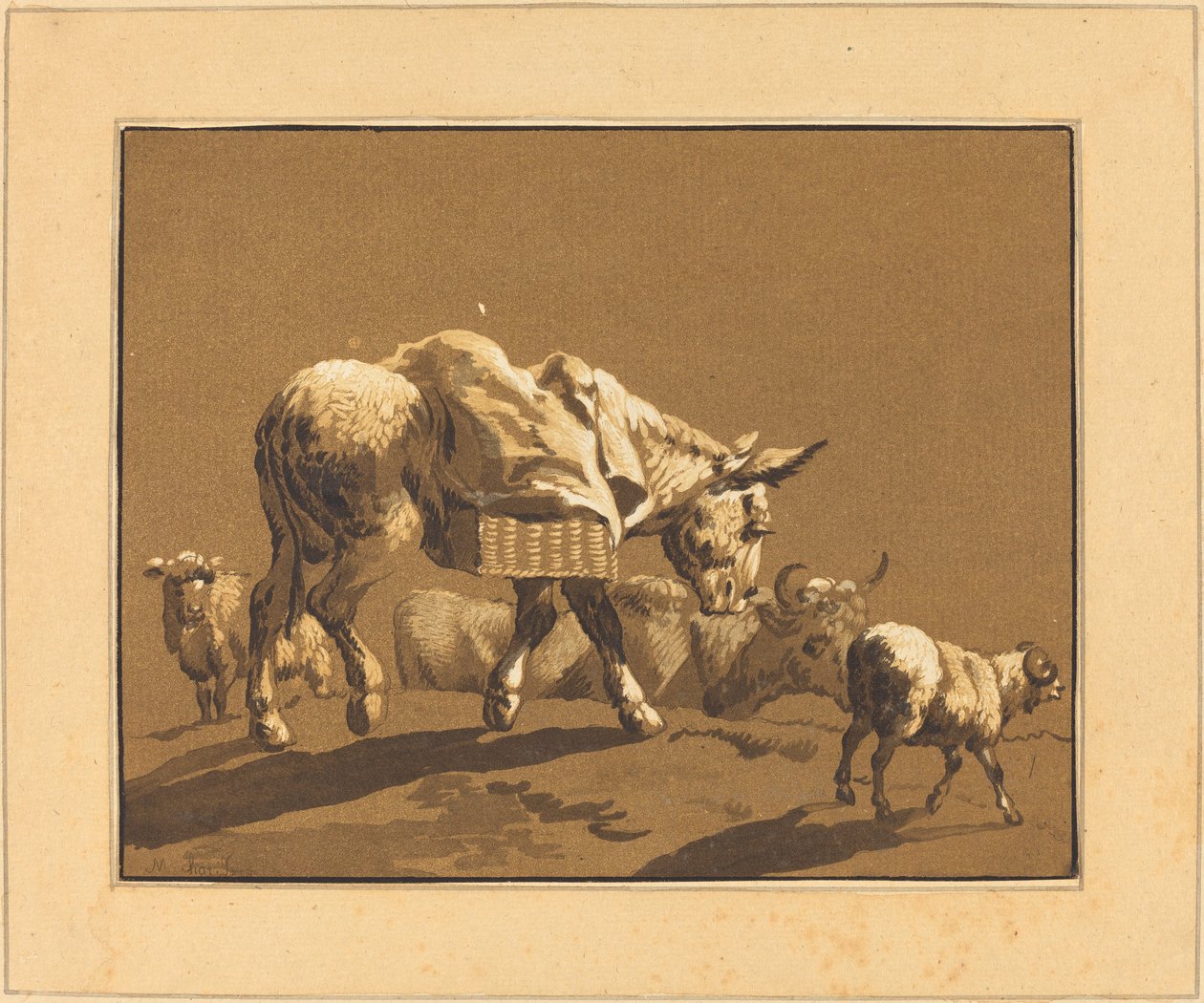 Osel od Johann Gottlieb Prestel after Joseph Wagner