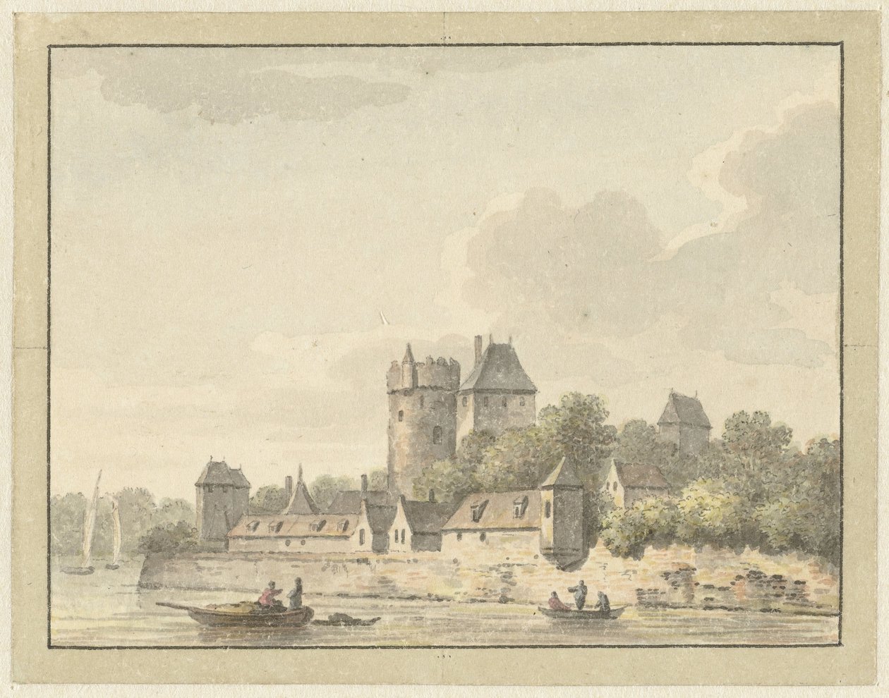 Kasteel Kuilenburg od Johann Heinrich Muntz