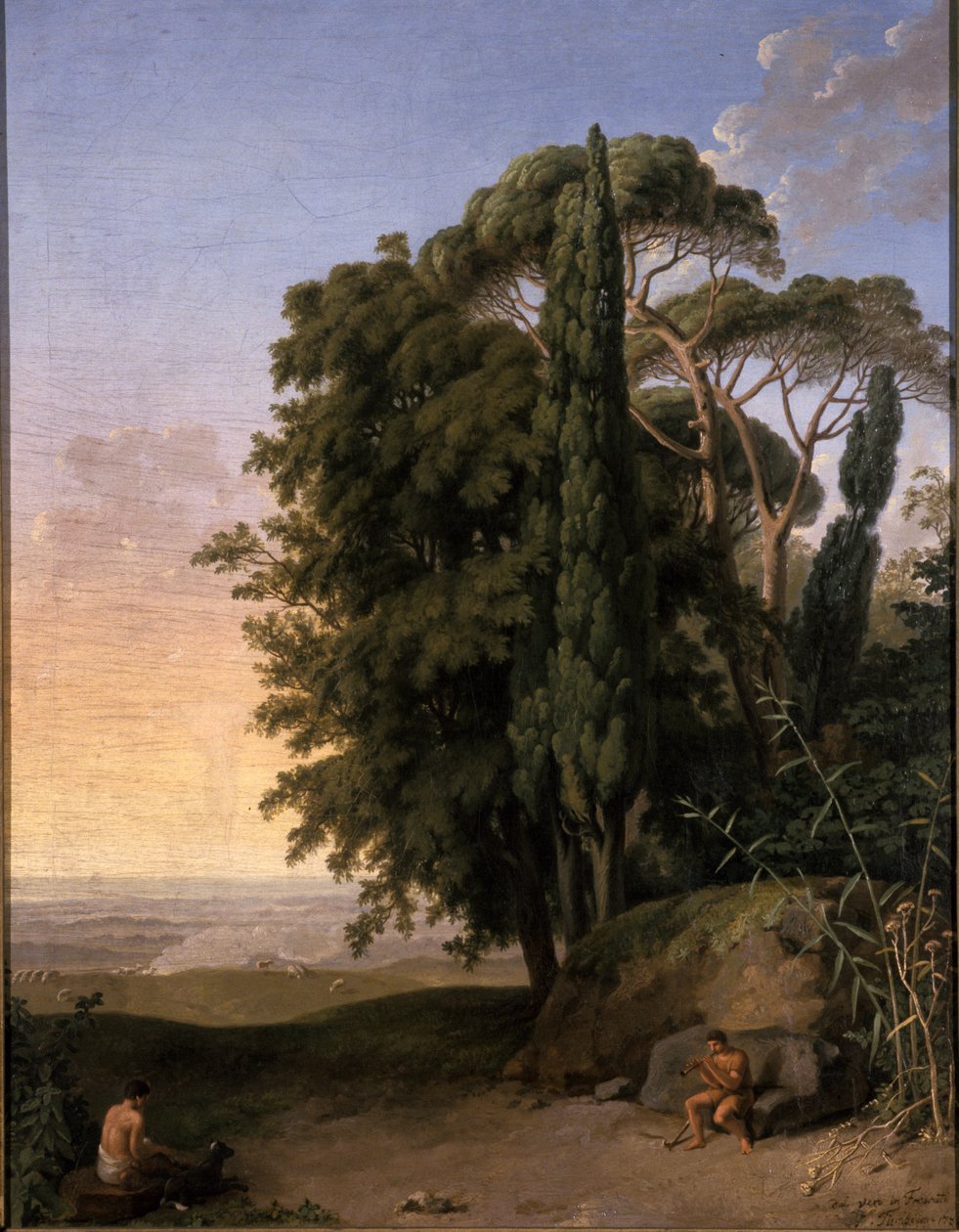 Krajina poblíž Frascati, 1783 od Johann Heinrich Wilhelm Tischbein