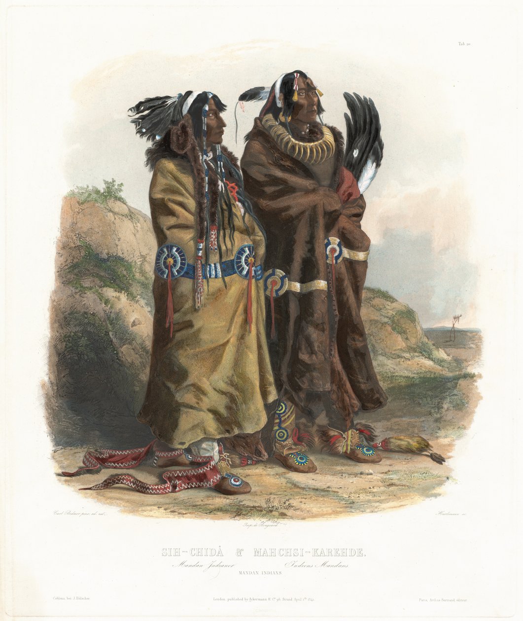 Sih-Chidä a Mahchsi-Karehde od Johann Hürlimann, after Karl Bodmer