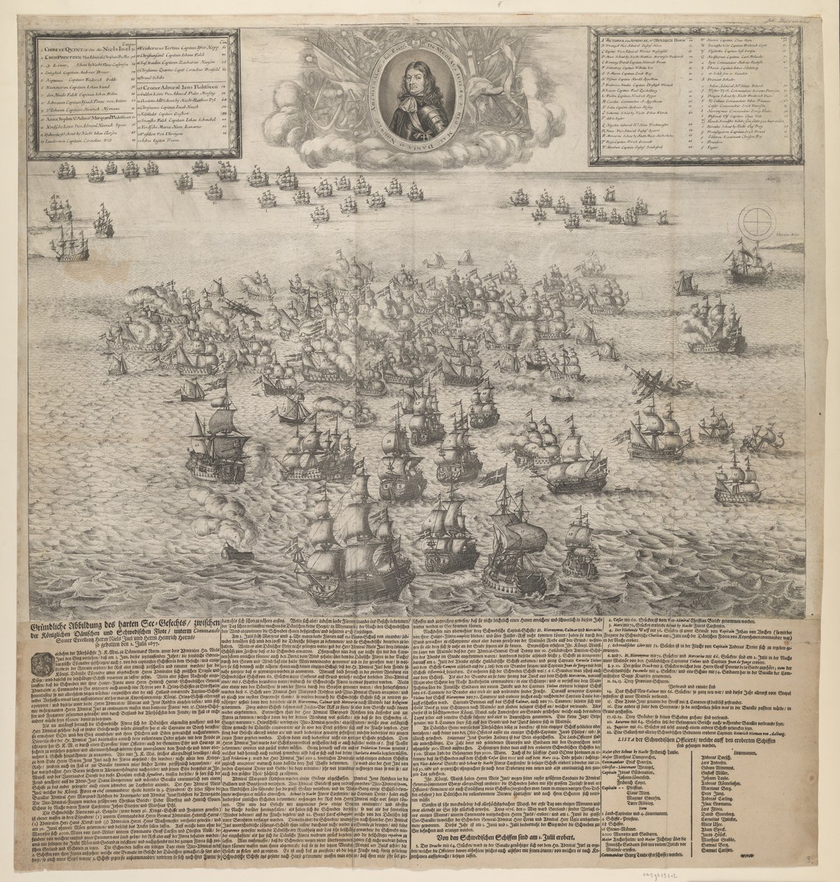Bitva u Køgebugt v červenci 1677 od Johann Husman