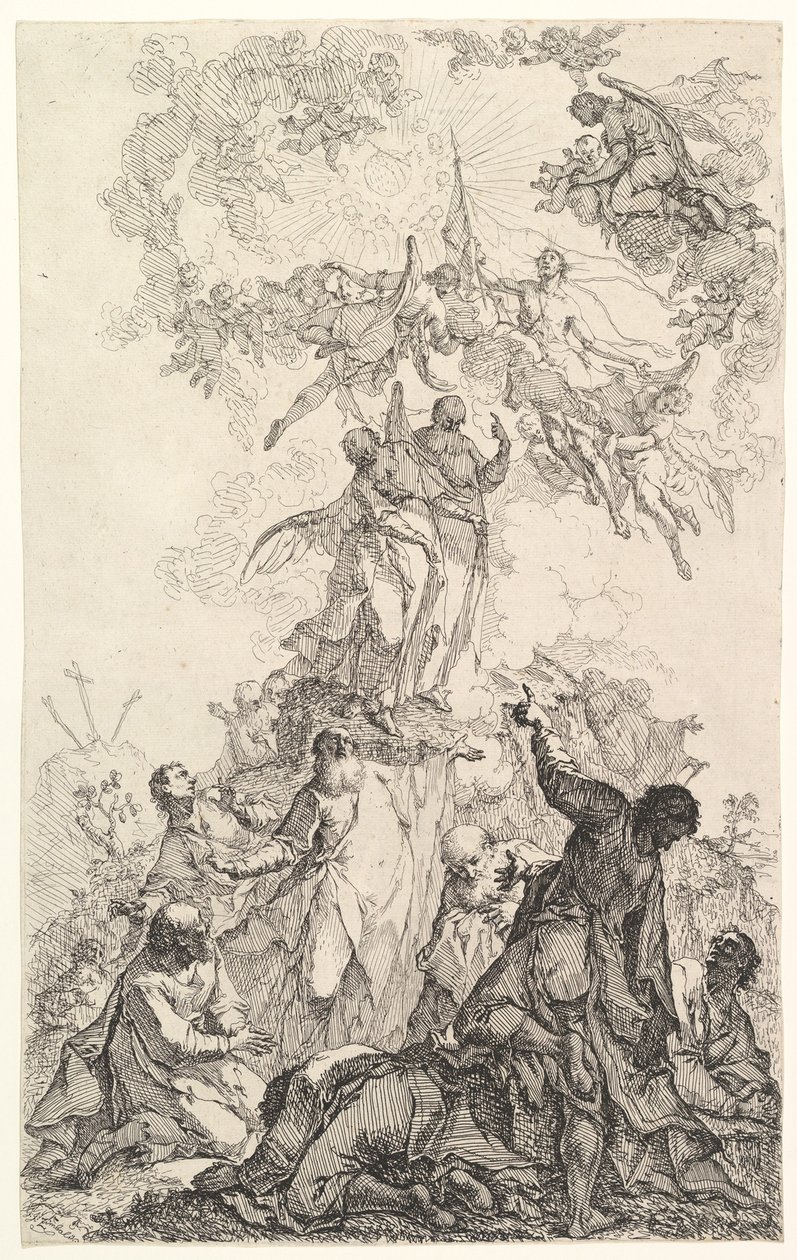 Nanebevstoupení Krista, ca. 1750. od Johann Ignatz Zimbal