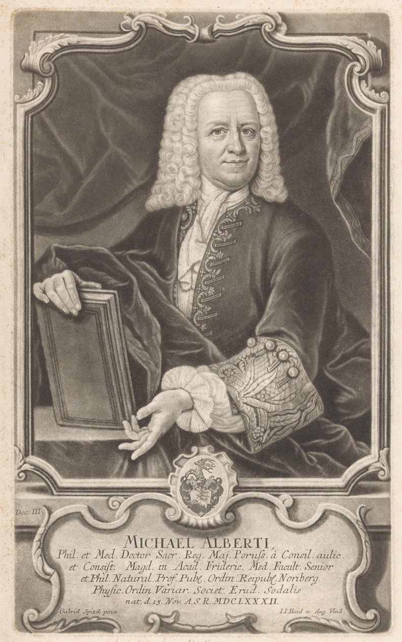 Portrét Michaela Albertiho od Johann Jacob Haid
