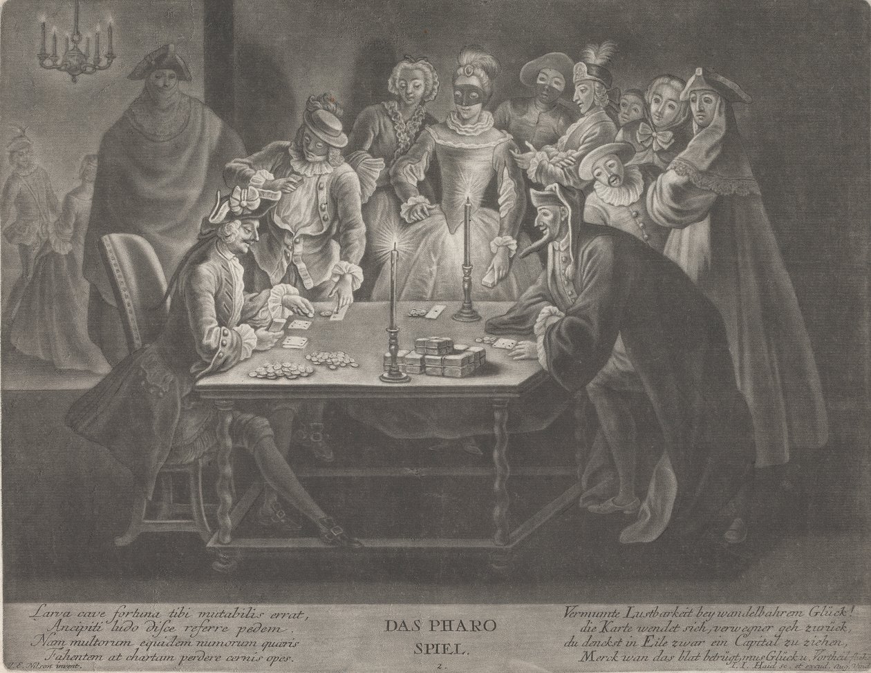 Hra Faraon od Johann Jacobus Haid