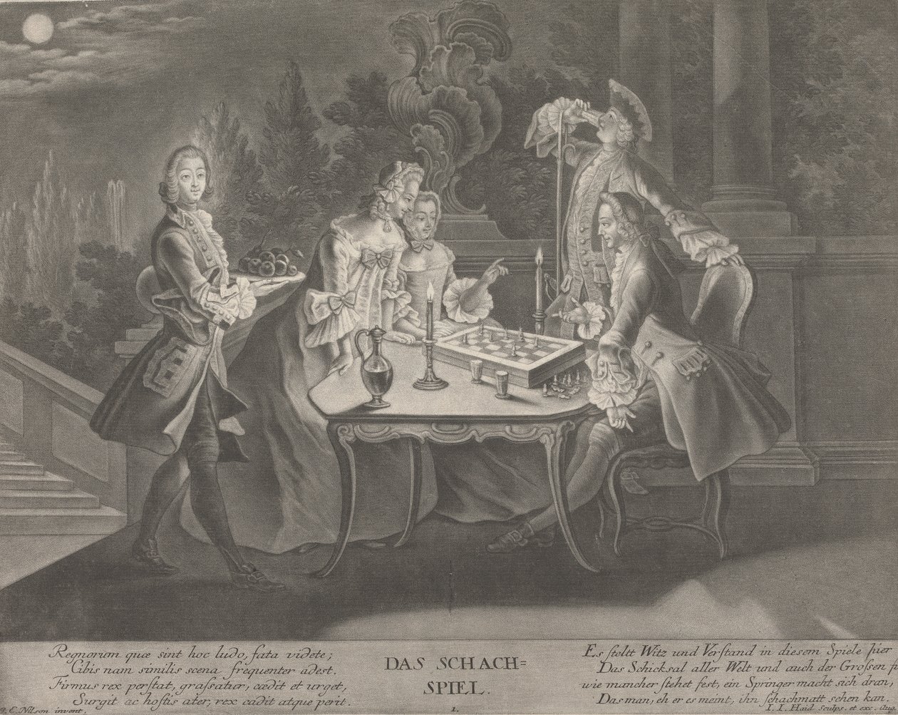 Šachová hra od Johann Jacobus Haid