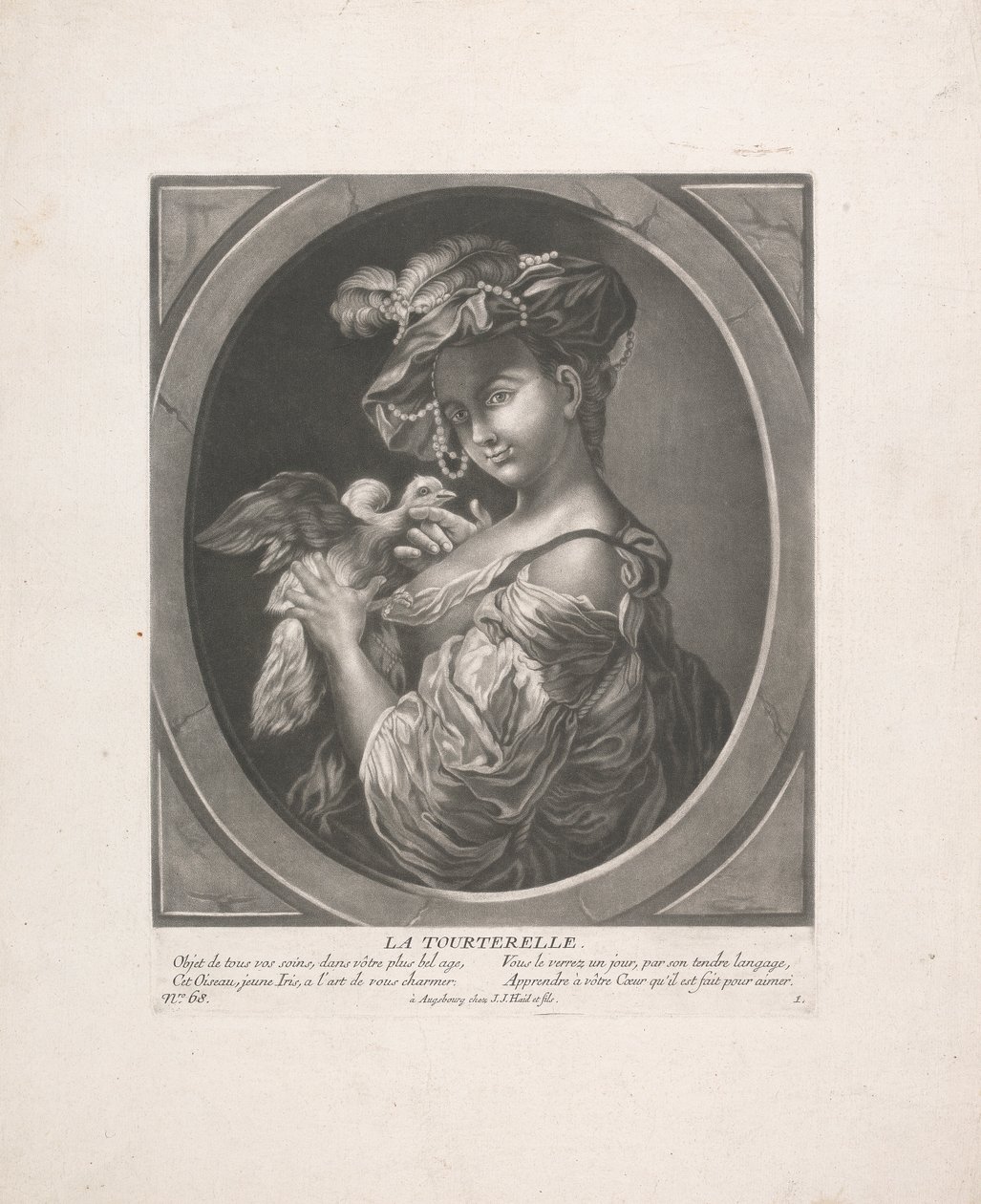 Holubice od Johann Jacobus Haid