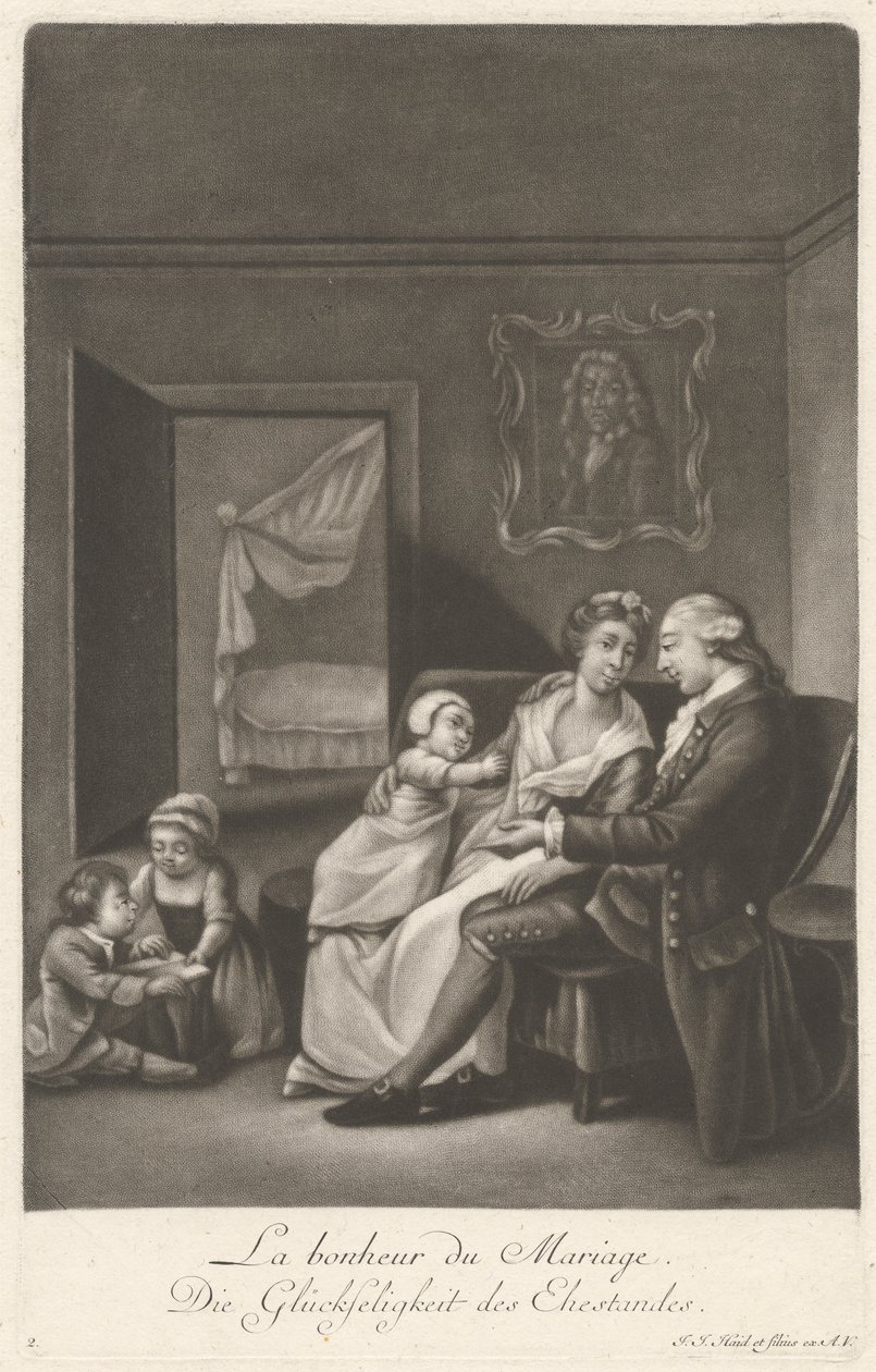 Štěstí manželství od Johann Jacobus Haid