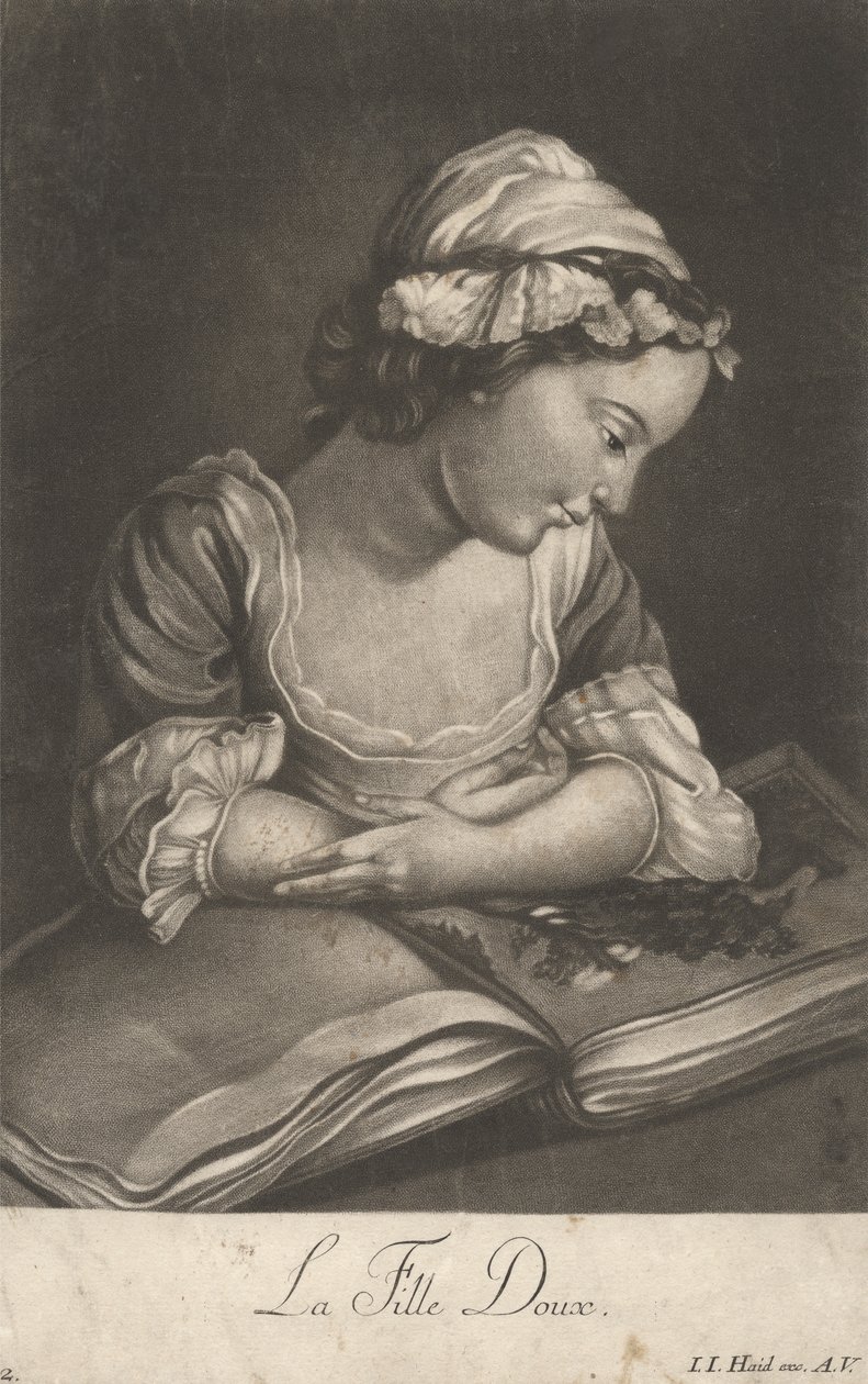 Sladká dívka od Johann Jacobus Haid