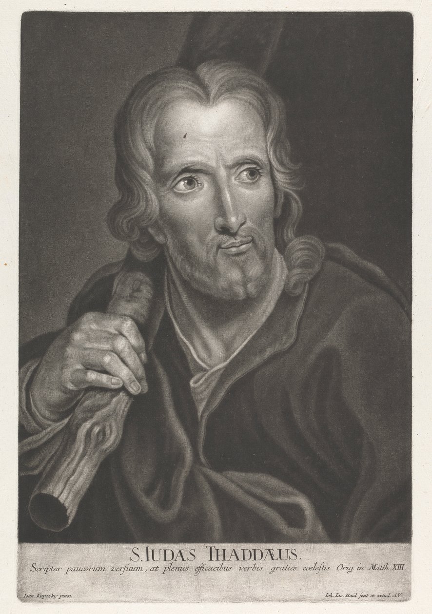 Svatý Jidáš Tadeáš od Johann Jacobus Haid