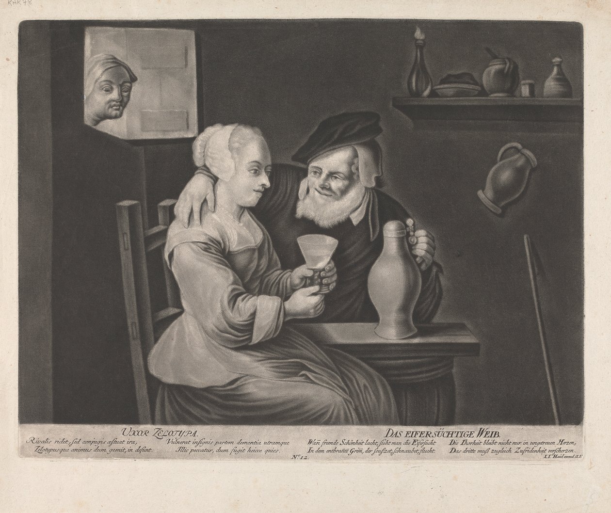 Žárlivá manželka od Johann Jacobus Haid