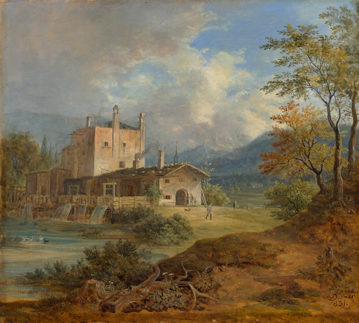 Železné kladivo v horách od Johann Jakob Dorner der Jüngere