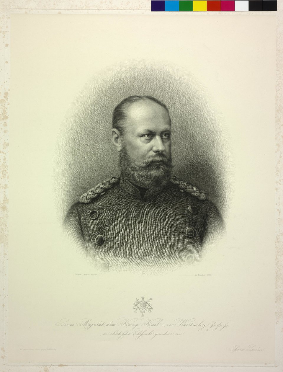 Württemberský král Karel I. od Johann Lindner