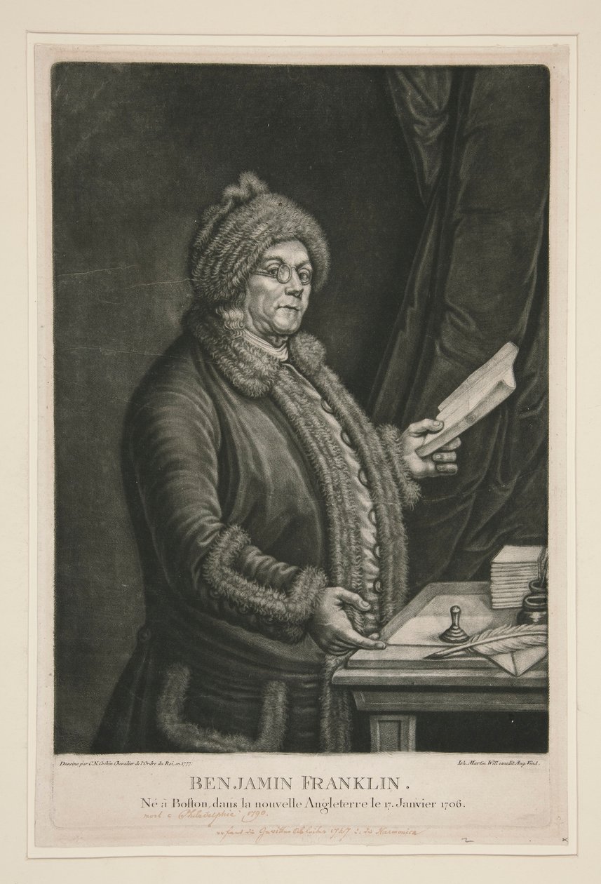 Benjamin Franklin od Johann Martin Will